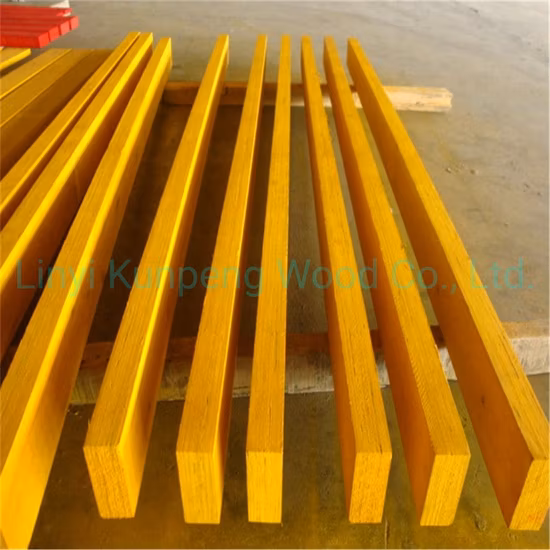 La madera contrachapada tipo pino LVL Glulam hace vigas laminadas de madera para la construcción de viviendas puente