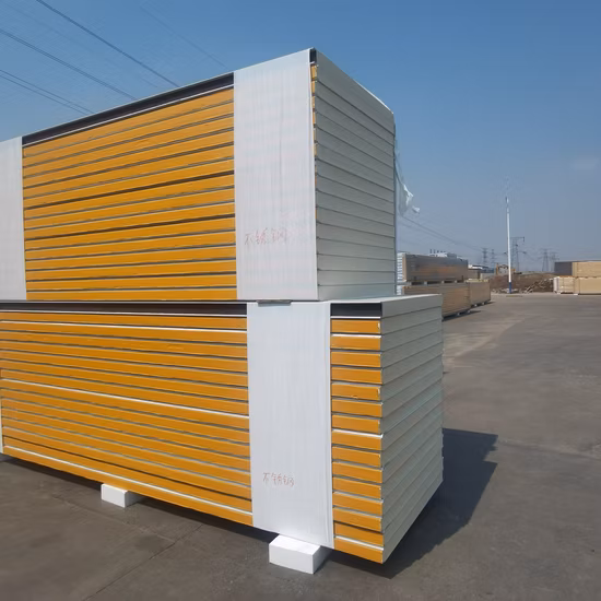 Aislamiento de bajo precio techos de pared acústica PU/PIR/PUR/Puf/poliuretano/EPS/lana de roca/panel sándwich de lana de vidrio para cuarto frío/sala blanca/almacén/taller