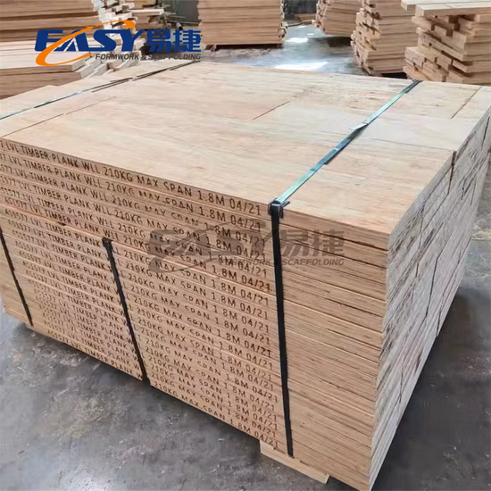 Tablero de andamio de madera Easy LVL Wood Material Osha Asnz 225 * 38 mm